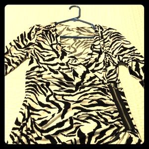 Brand new sexy zebra print top!